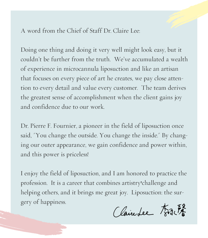 A word from the Chief of Staff Dr. Claire Lee: